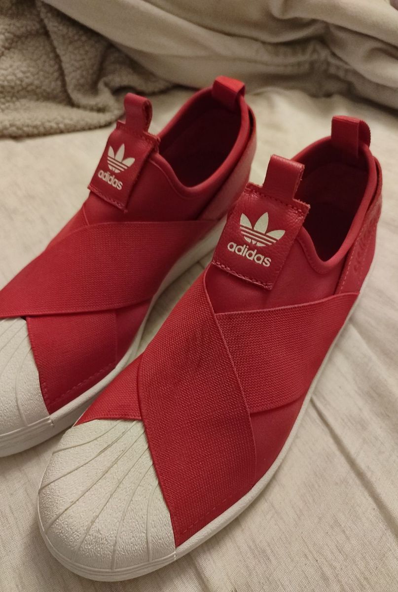 T nis Adidas Originals Superstar Slip On 37 Br Original Vermelho T nis Feminino Adidas Usado 92492804 enjoei