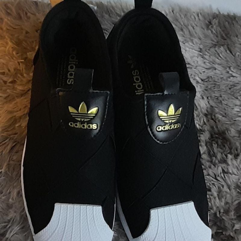 Adidas Superstar Slip Ons Tenis Adidas Preto Slip Shop Adidas