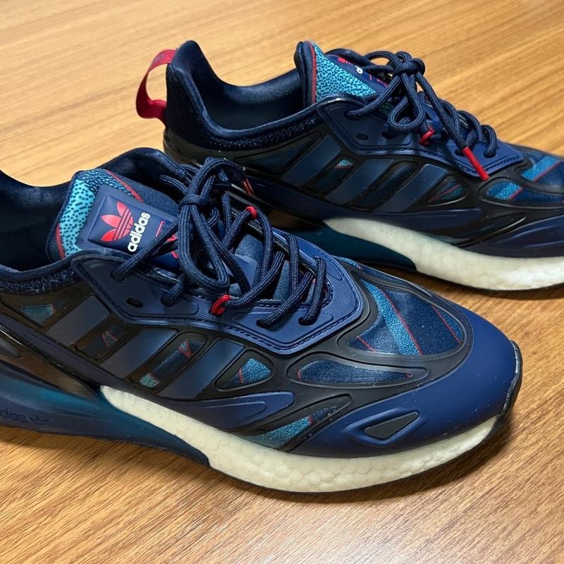 Tênis Adidas Originals Zx 2k Boost 2.0 Azul - 39 Br | Adidas Usado