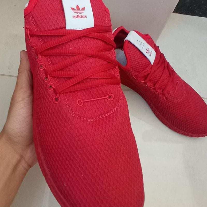 T nis Adidas Pharrell Williams Hu Vermelho Tamanho 40 T nis Masculino Adidas Usado 77821525 enjoei