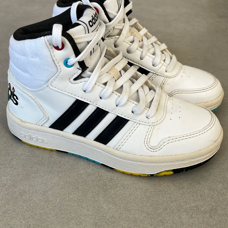 Tênis Adidas Adidas Hoops Mid K Pokemon Hoops Mid Lace-Up Basketball Shoes