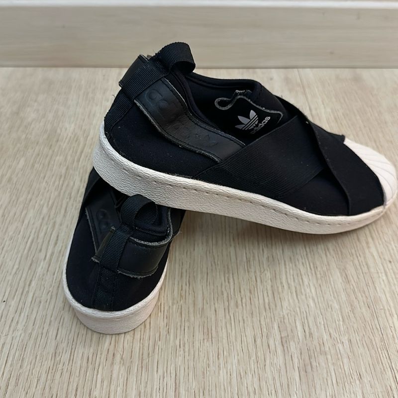 Tênis Adidas Preto com Elástico Original Adidas Usado 99939268