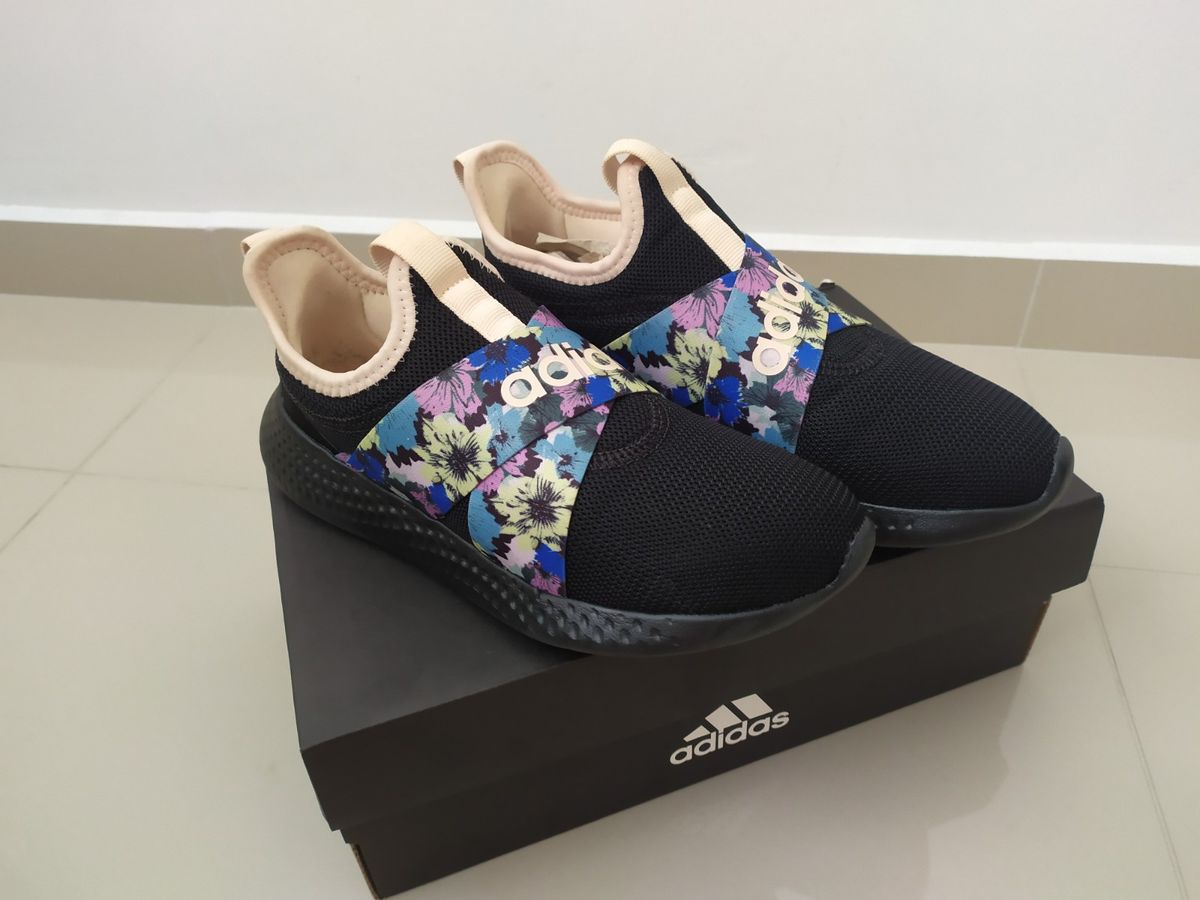 Tênis Adidas Puremotion Adapt Floral Preto / Rosa Claro, Tênis Feminino  Adidas Usado 90766500