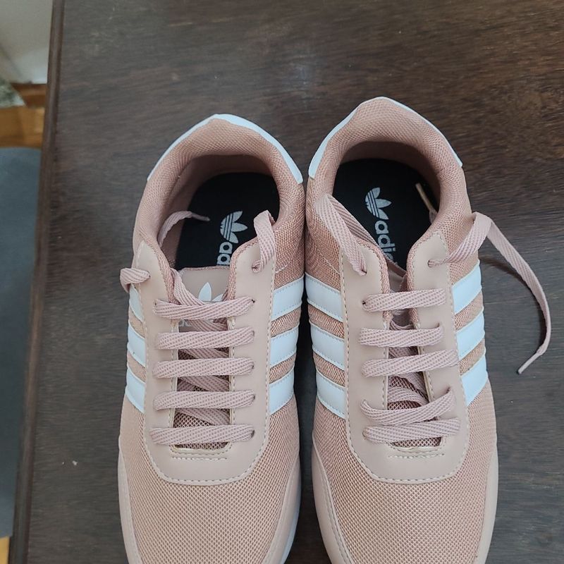 Tenis Adidas Rose com Branco N o Original T nis Feminino Adidas Nunca Usado 89506416 enjoei