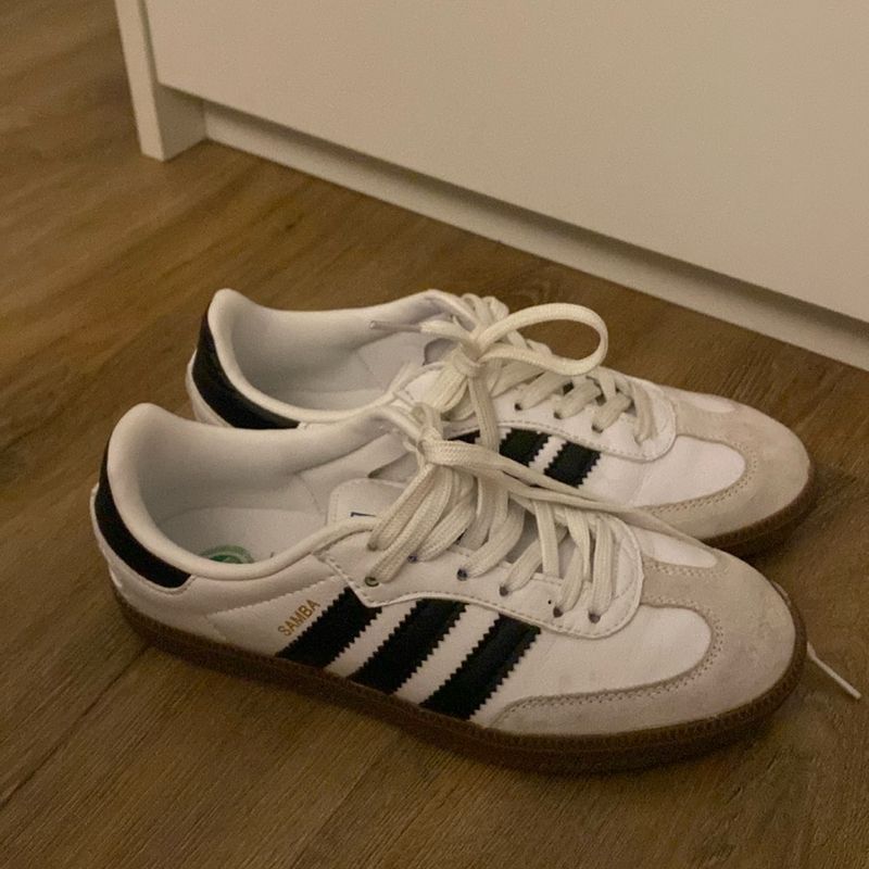 adidas gazelle silver green womens Vintage Adidas Samba Sneakers US 7 – dla dushy main image 1