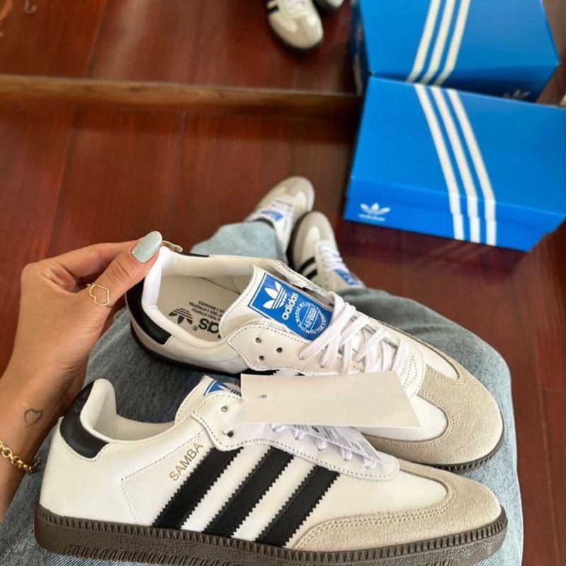 adidas gazelle silver green womens Tnis Adidas Samba OG Feminino "Cardboard" Marrom