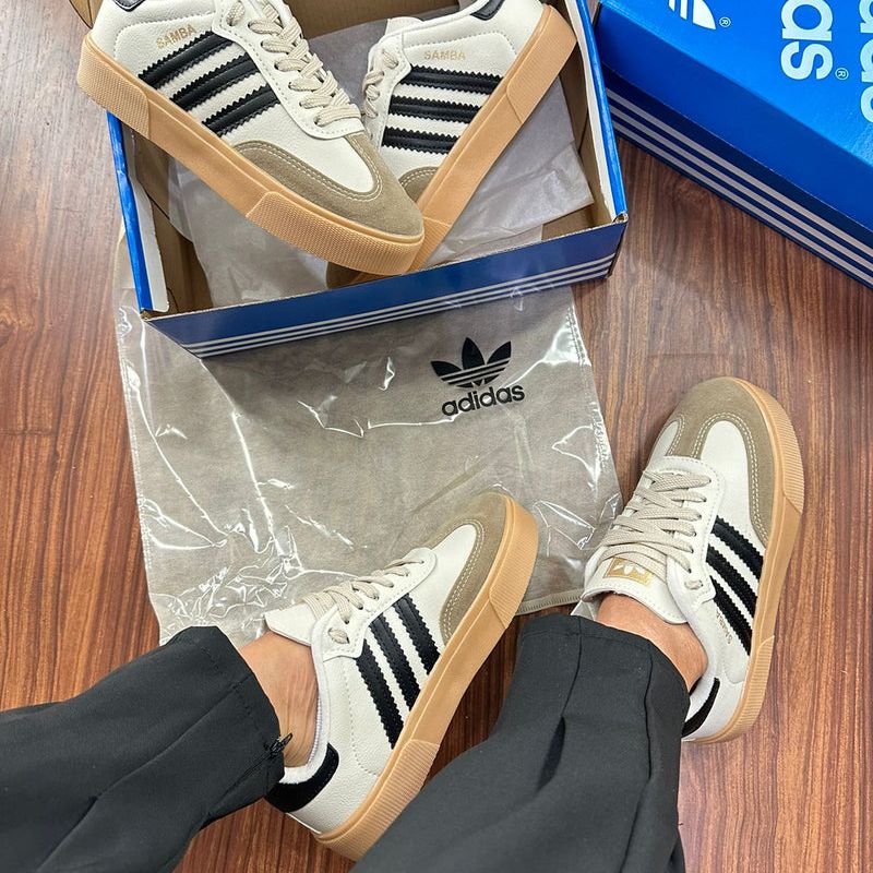 adidas gazelle silver green womens Adidas Samba OG W In White Beige