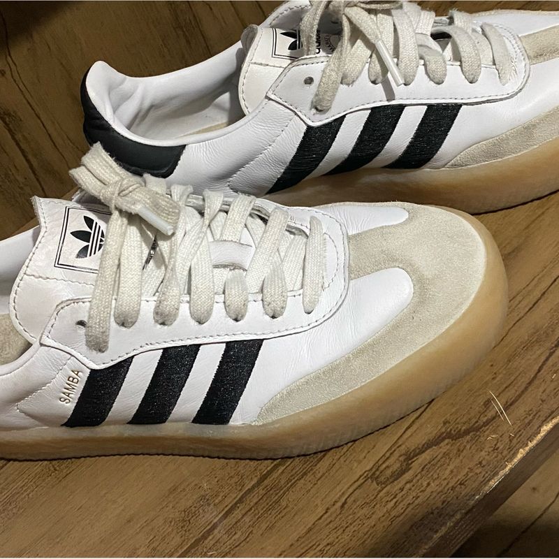 adidas gazelle silver green womens Tnis Adidas Samba OG Cream White Core Black  Prosper Sneakers