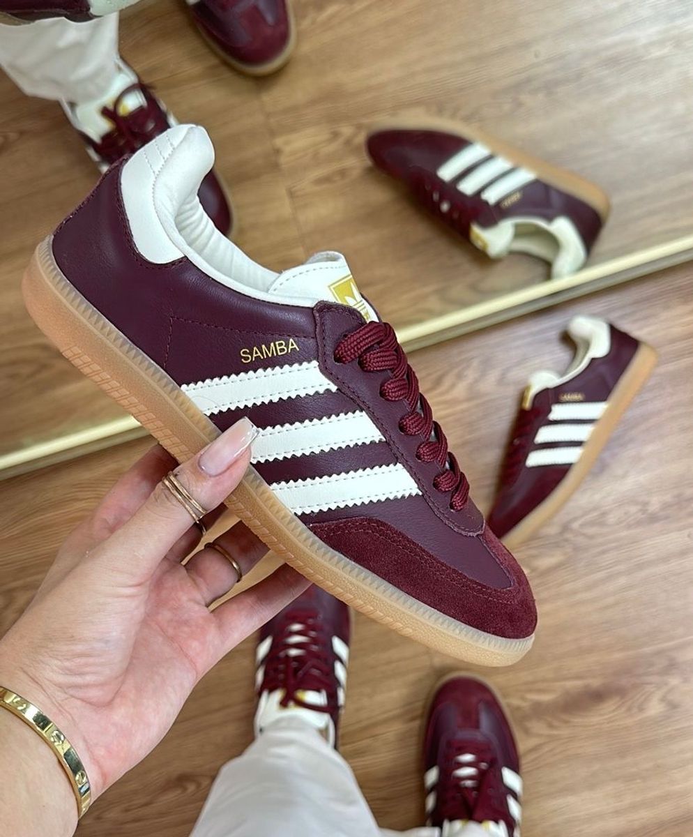 adidas gazelle silver green womens Adidas Samba Og Marron Sand Strata Pony Bordo – LOWBANK main image 0