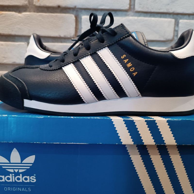 Adidas samoa deals navy blue white