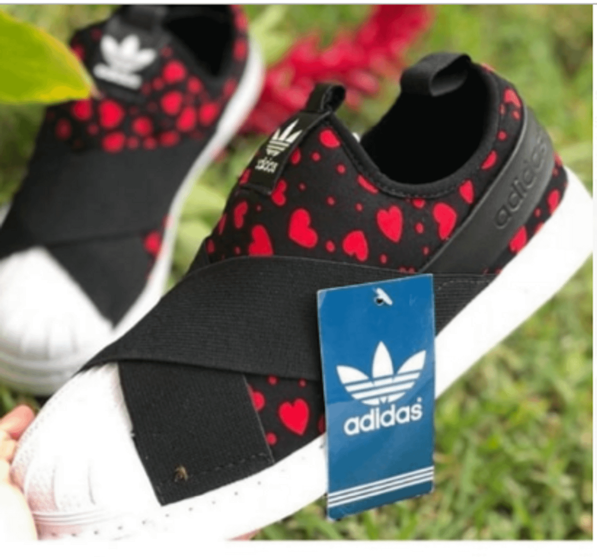 slip on adidas floral