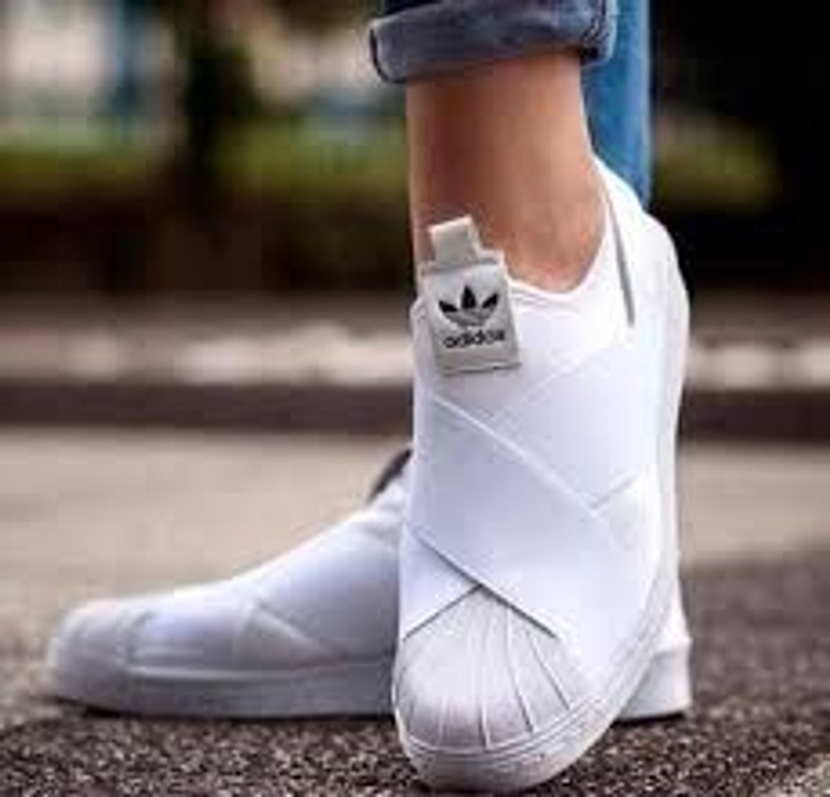 TÃªnis Adidas Slip On Branco - TÃ¡ Bonito TÃ¡ Barato!!! | TÃªnis Feminino Adidas Nunca Usado 