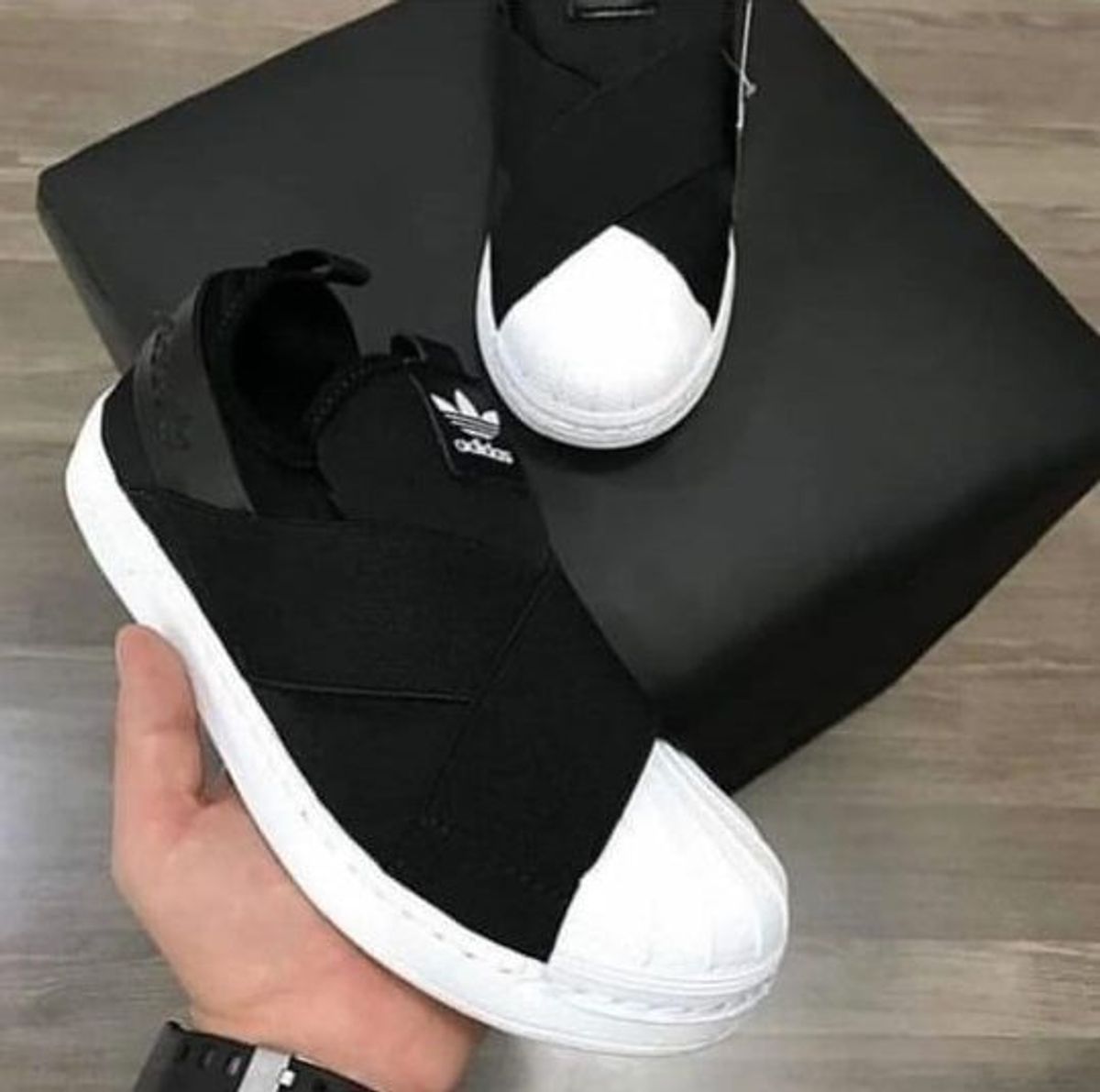 tenis adidas elastico branco