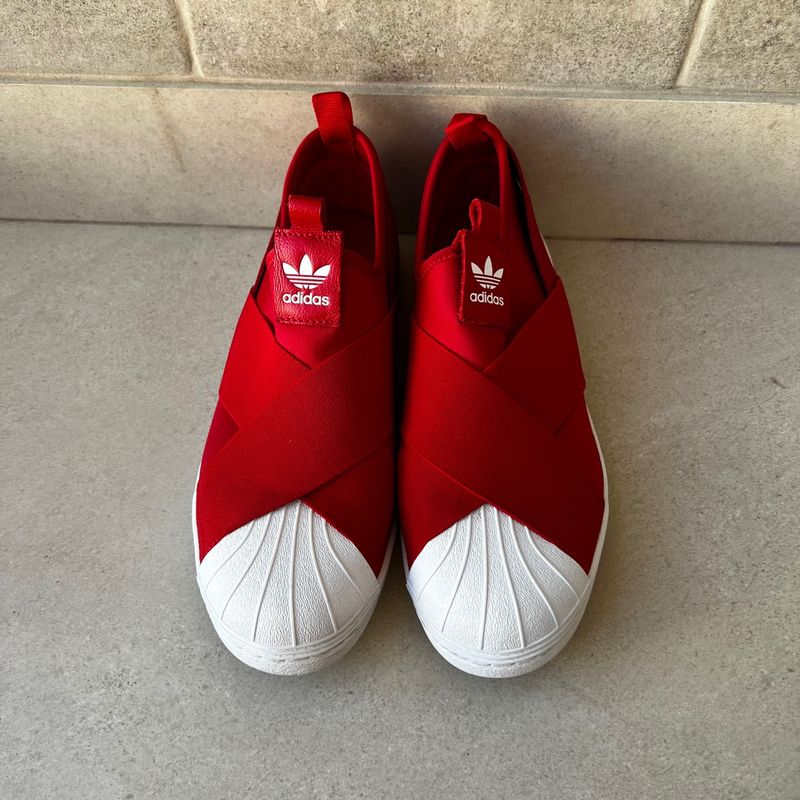 Tênis Adidas Slip On Original Vermelho 37 Brasil Usado Apenas Uma