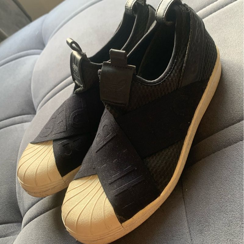 Tênis Adidas Slip On Preto Elástico 36 Tênis Feminino Adidas Usado  101205341 enjoei