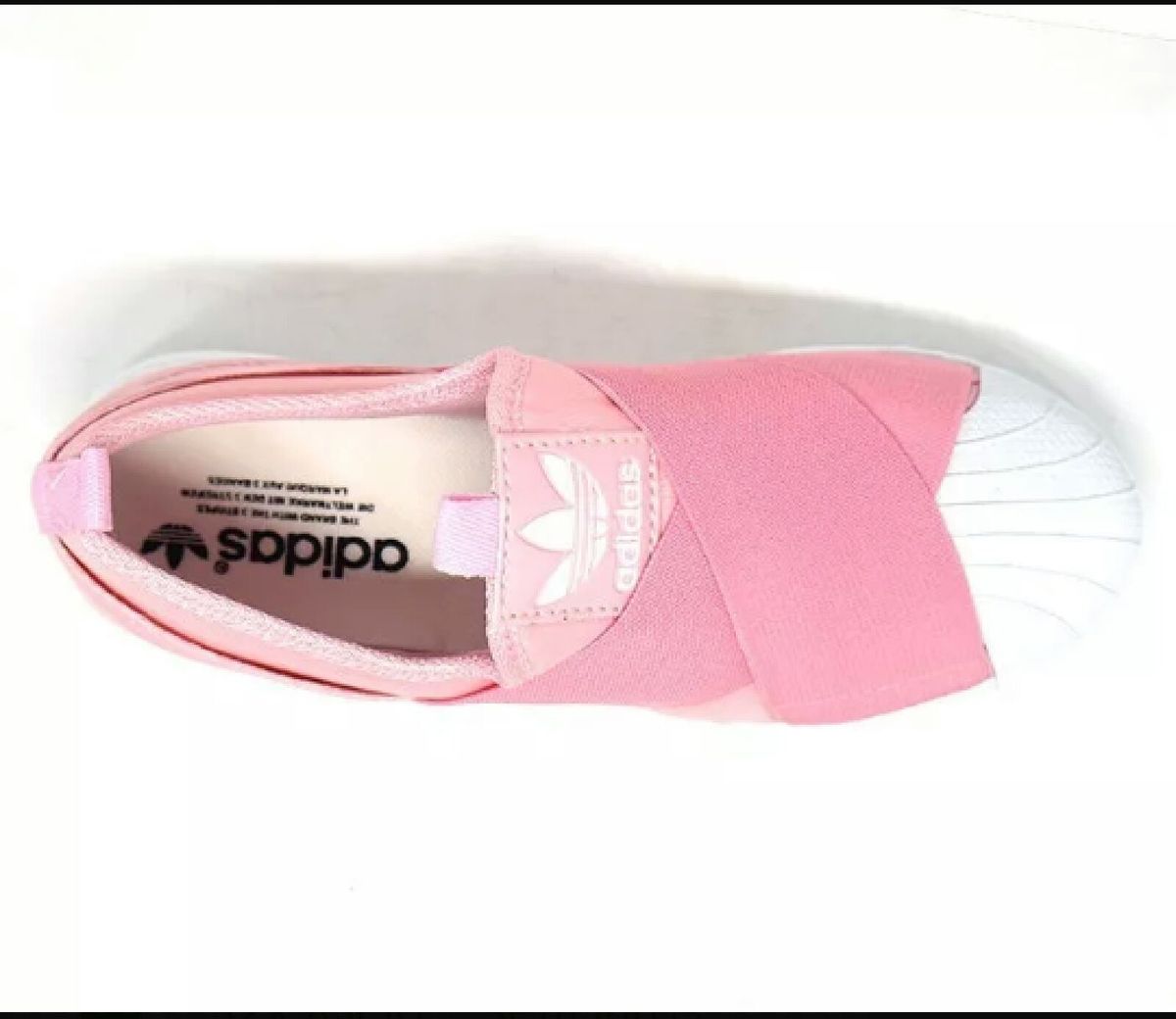 tênis adidas slip on elástico rosa