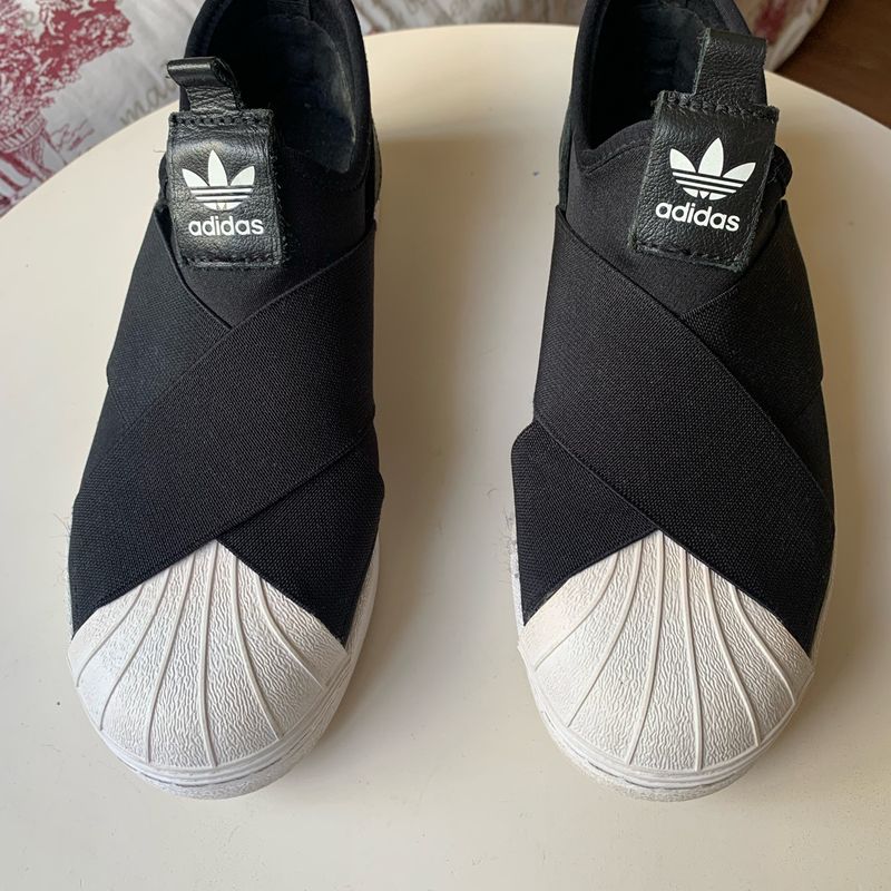 Tênis Adidas Slip-On Superstar Preto Tênis Feminino Adidas Usado