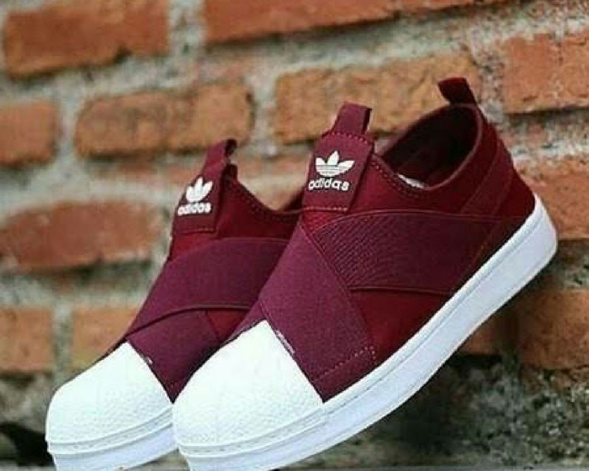 adidas slip on vinho