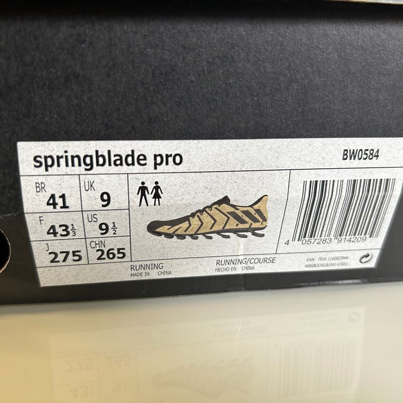 Adidas springblade outlet pro dourado