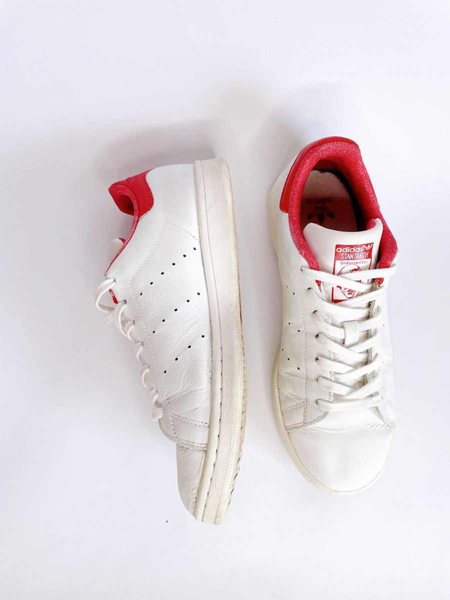 Stan smith hot sale vermelho