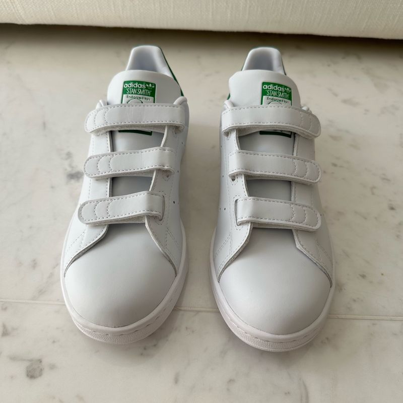 Tenis Adidas Velcro Adulto Tênis Adidas Stan Smith CF PSV Infantil