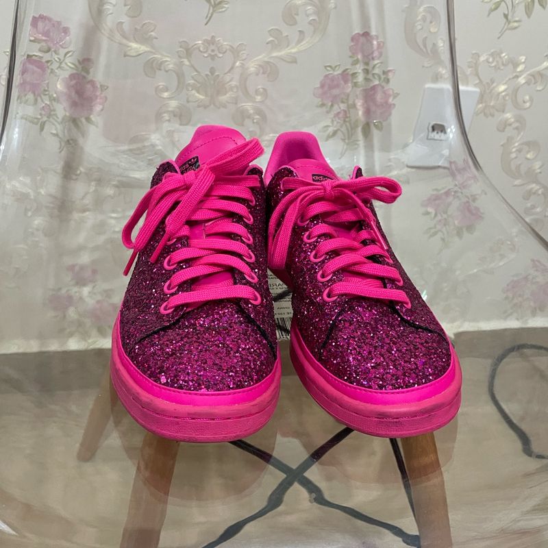 Stan smith pink discount glitter