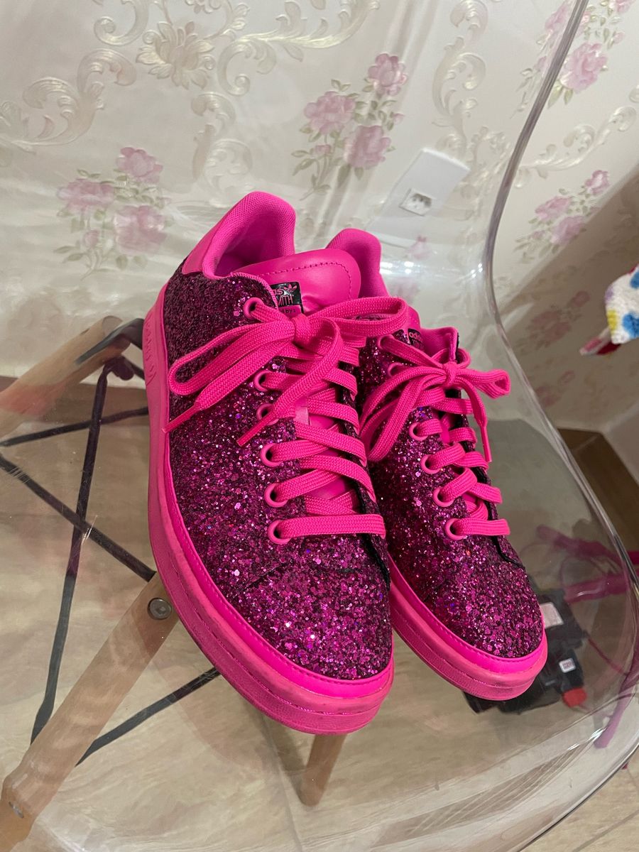 Stan smith glitter on sale pink