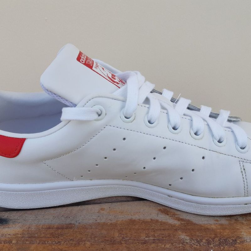 Adidas stan hot sale smith vermelhas