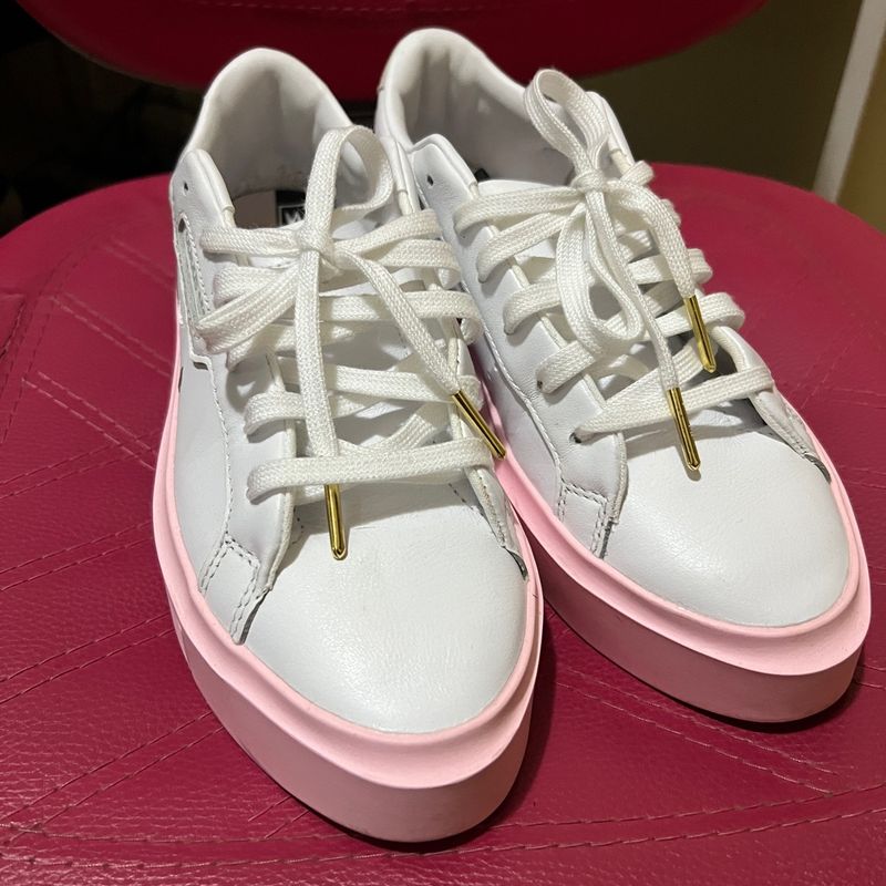 Tênis Adidas Super Sleek Branco/Rosa