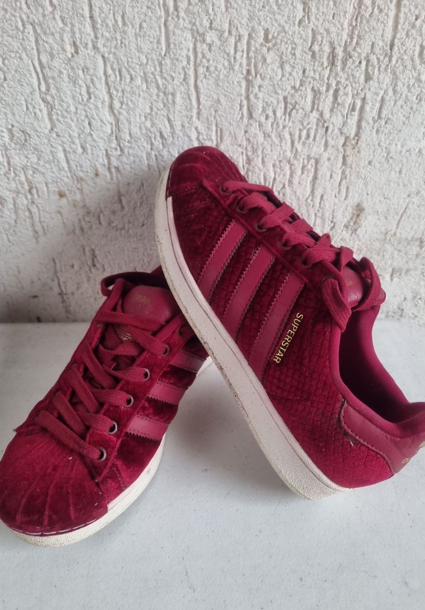 Adidas superstar deals velvet red