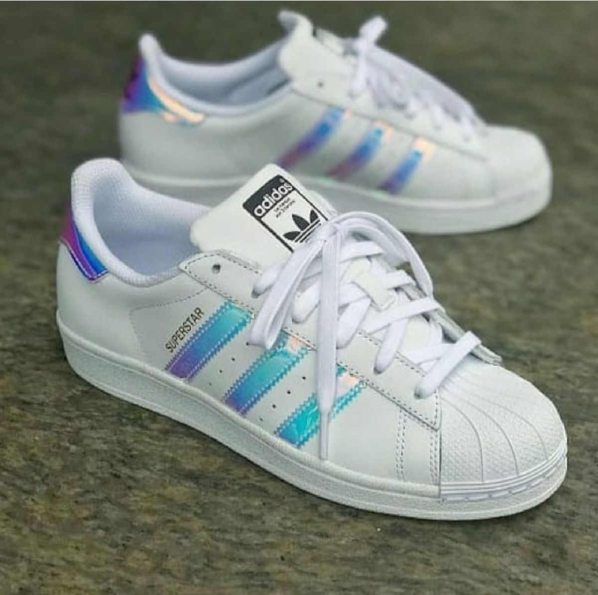 Adidas superstar sale refletivo