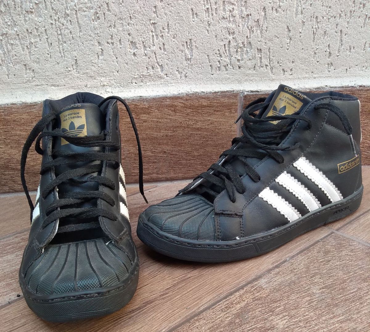 tenis adidas superstar cano alto