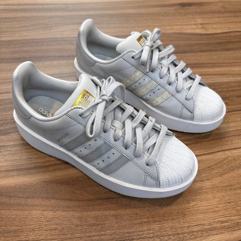 Adidas superstar on sale bold grey