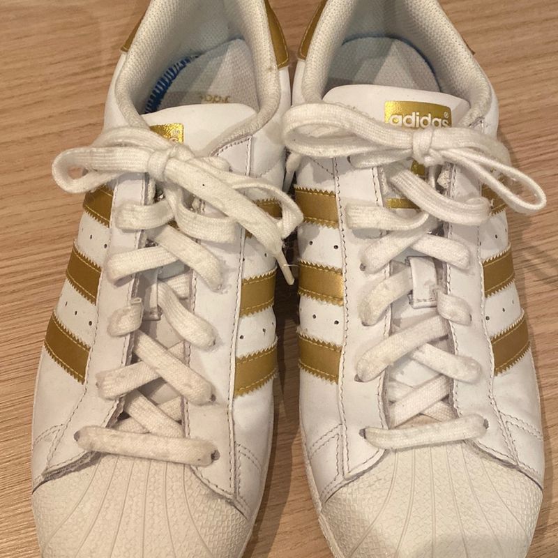 adidas Originals Sapatilhas Superstar Branco / Dourado 38