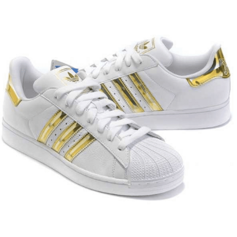 Tênis Superstar Adidas - Branco/Dourado