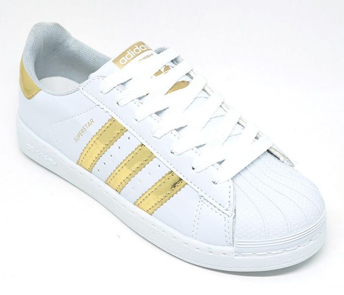 Tênis Adidas Superstar Branco e Dourado do Tamanho 34 Ao 40 | Tênis  Feminino Adidas Nunca Usado 33753710 | enjoei