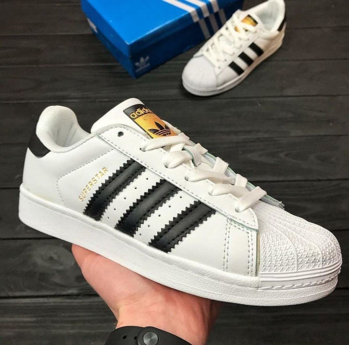 adidas superstar branco preto