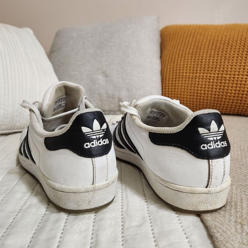 Tênis Adidas Original Super Star Preto e Branco Usado Poucas Vezes, Tênis  Feminino Adidas Usado 91668616