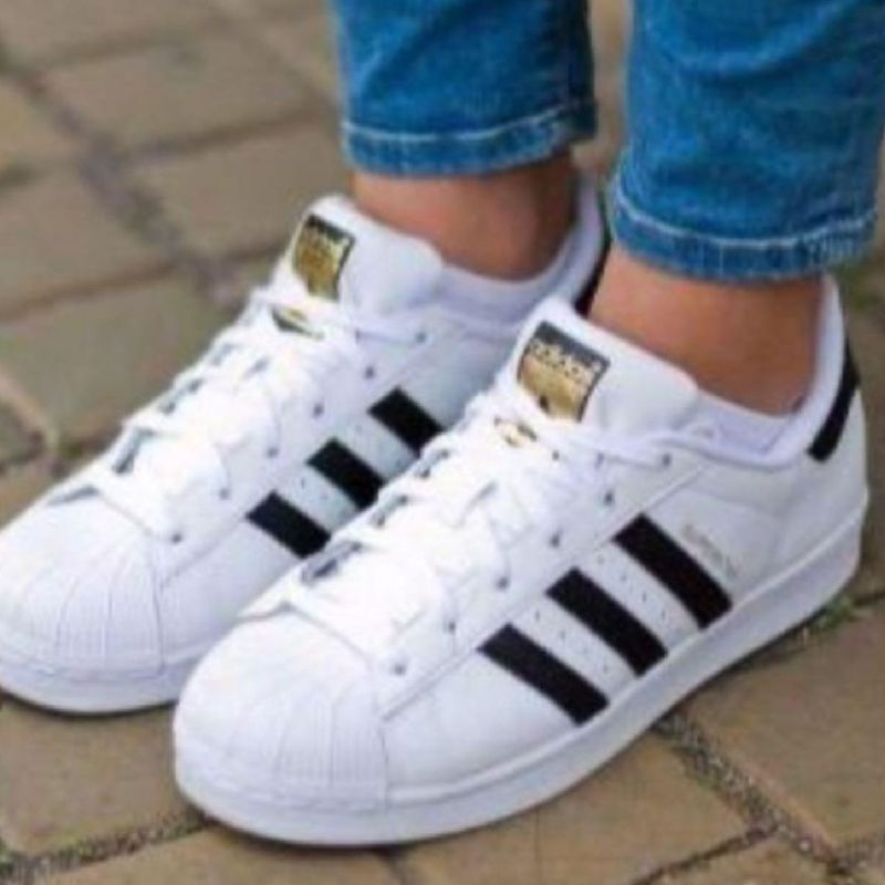 Tênis Adidas Super Star Branco Preto, Tênis Feminino Adidas Nunca Usado  40290063