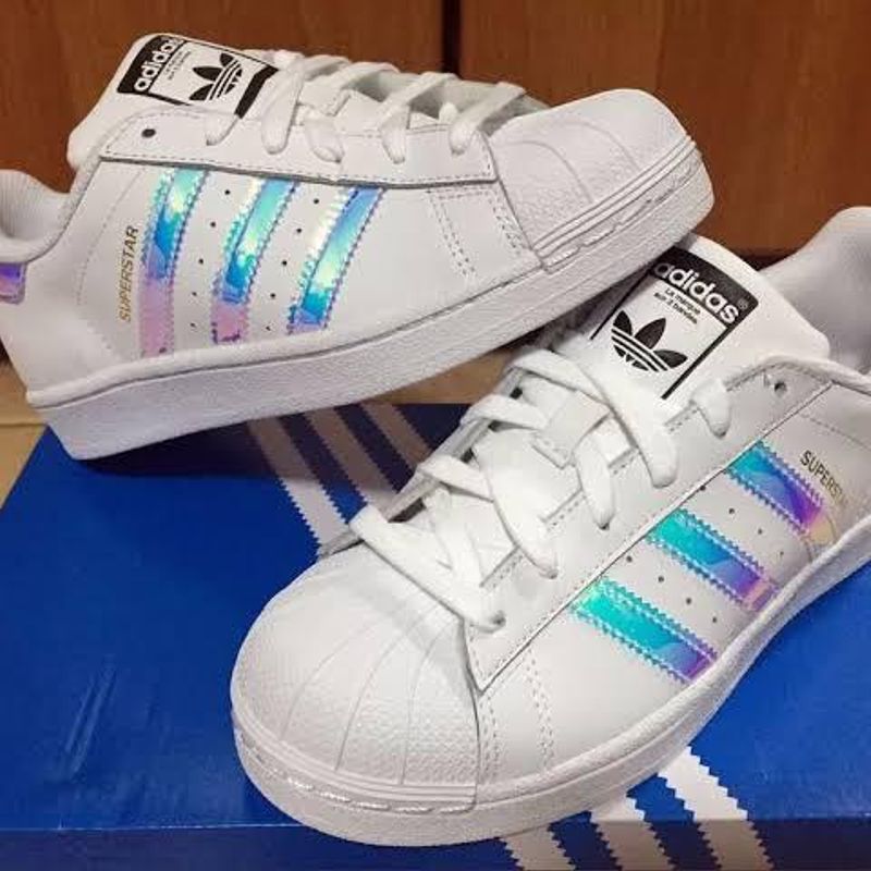 Tenis adidas best sale branco holografico