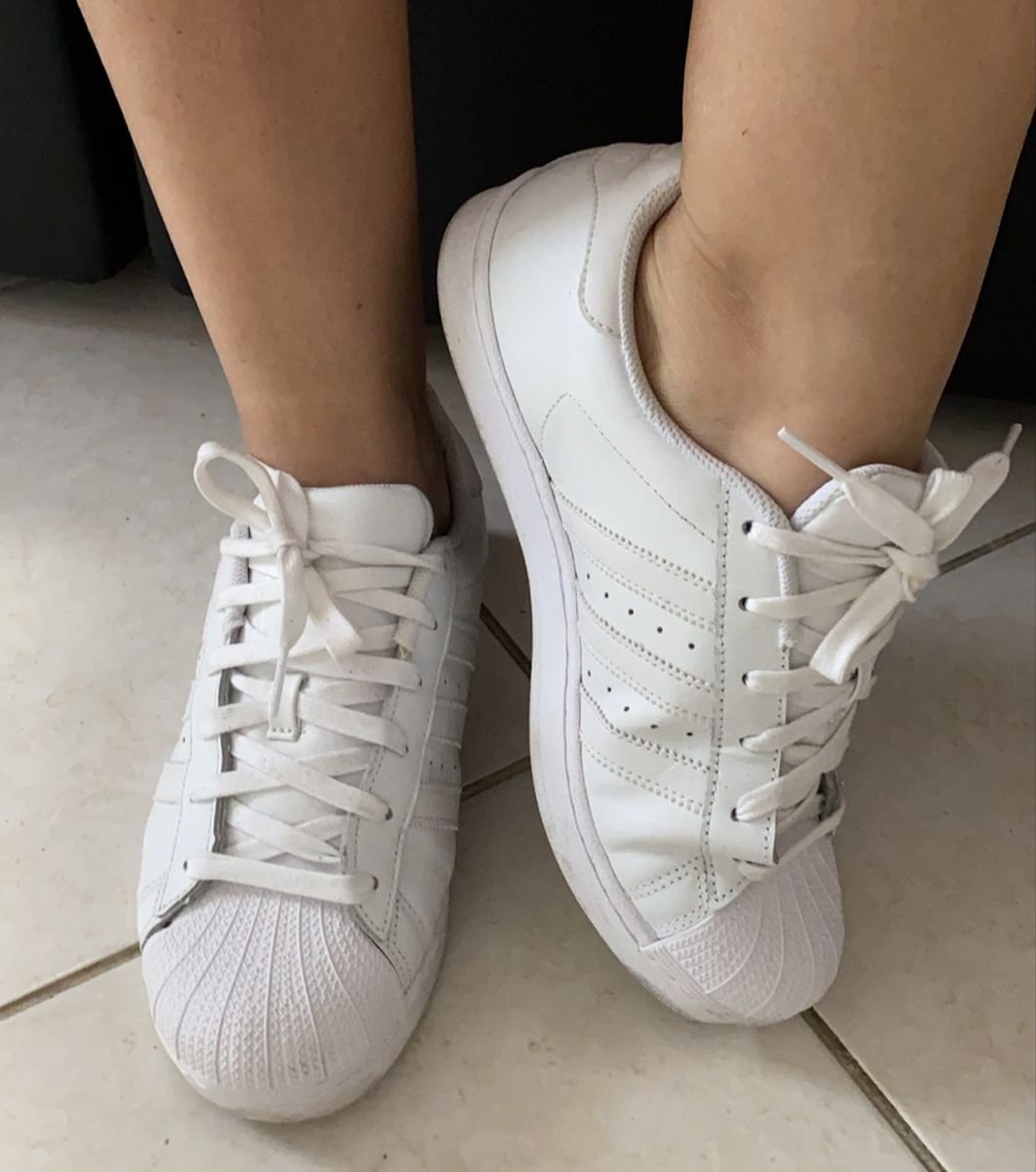 Tênis Adidas Super Star Branco Preto, Tênis Feminino Adidas Nunca Usado  40290063