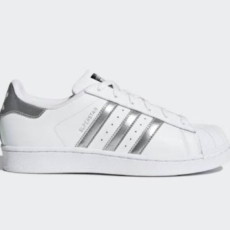 Tênis Adidas Superstar Feminino - Branco/Prata