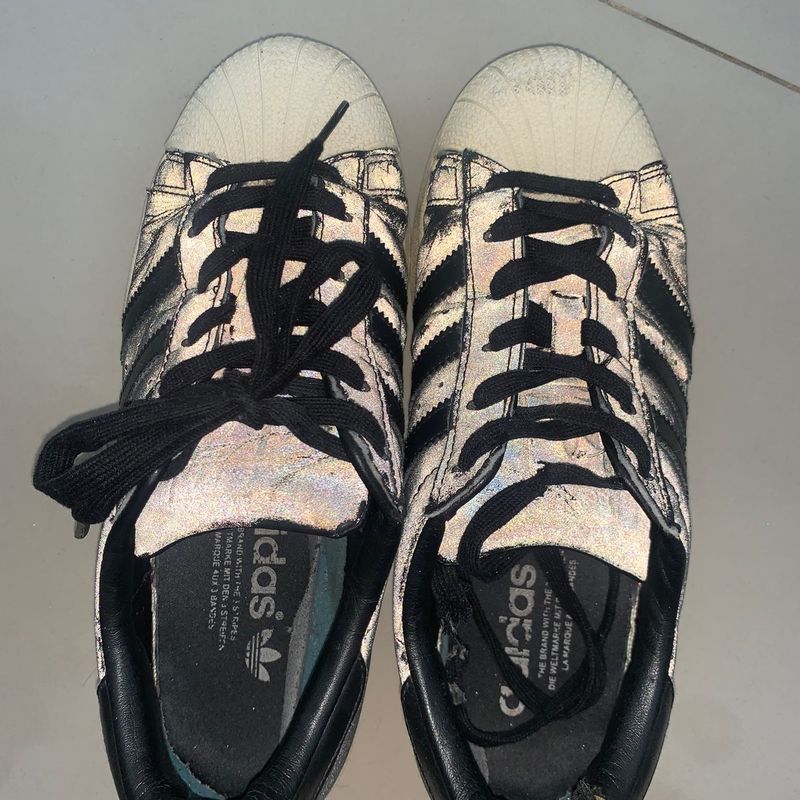 Adidas superstar top brillante femme