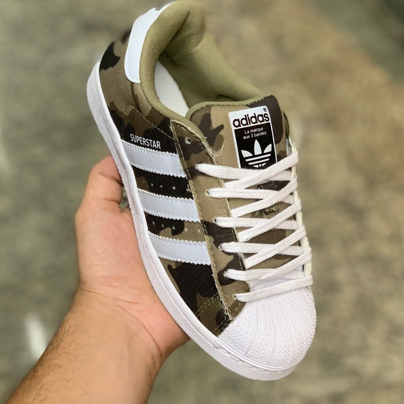 Tenis adidas hot sale superstar feminino camuflado