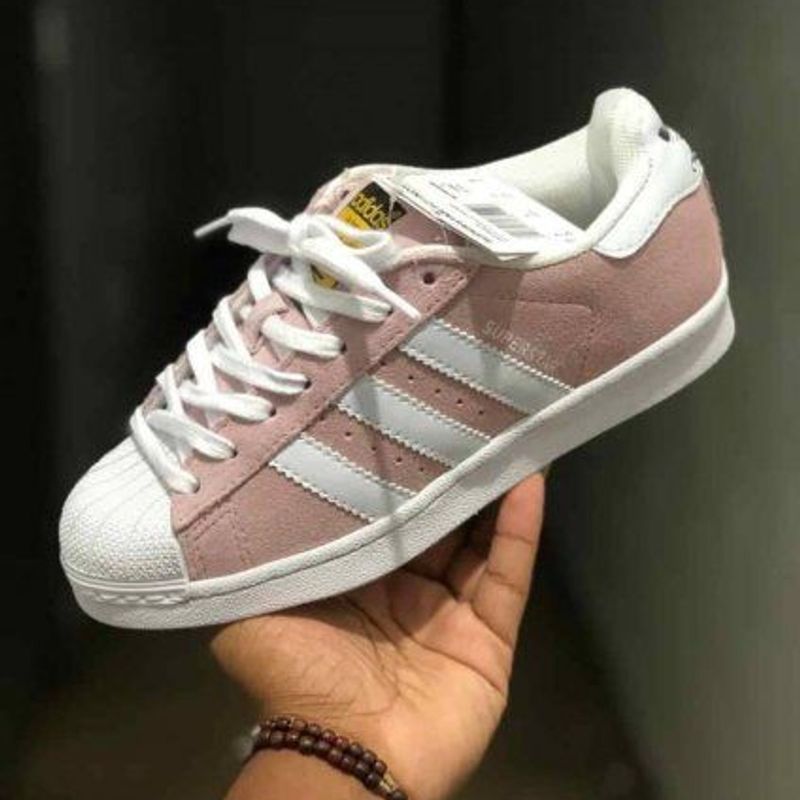 Tênis Adidas Super Star Camurça Rose Premium