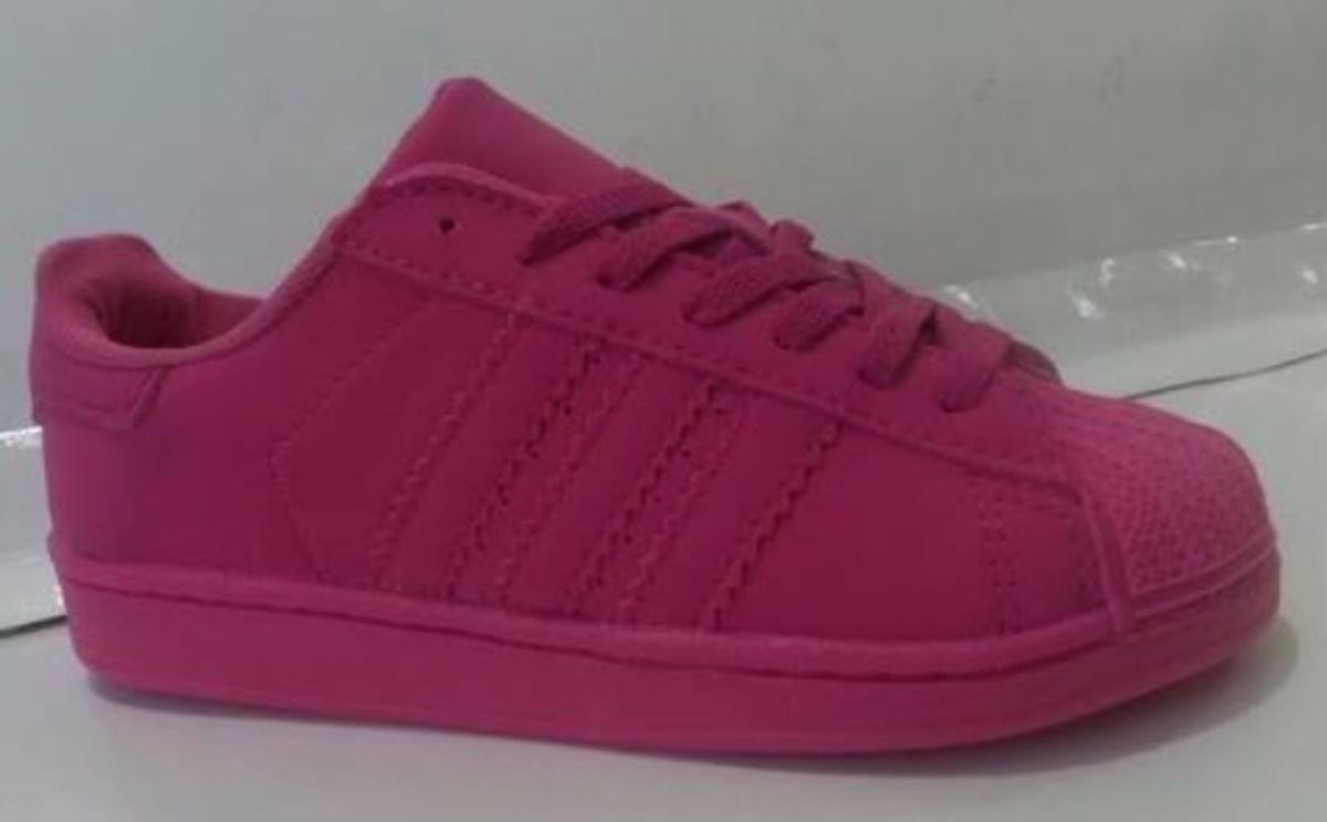 tenis adidas feminino rosa superstar