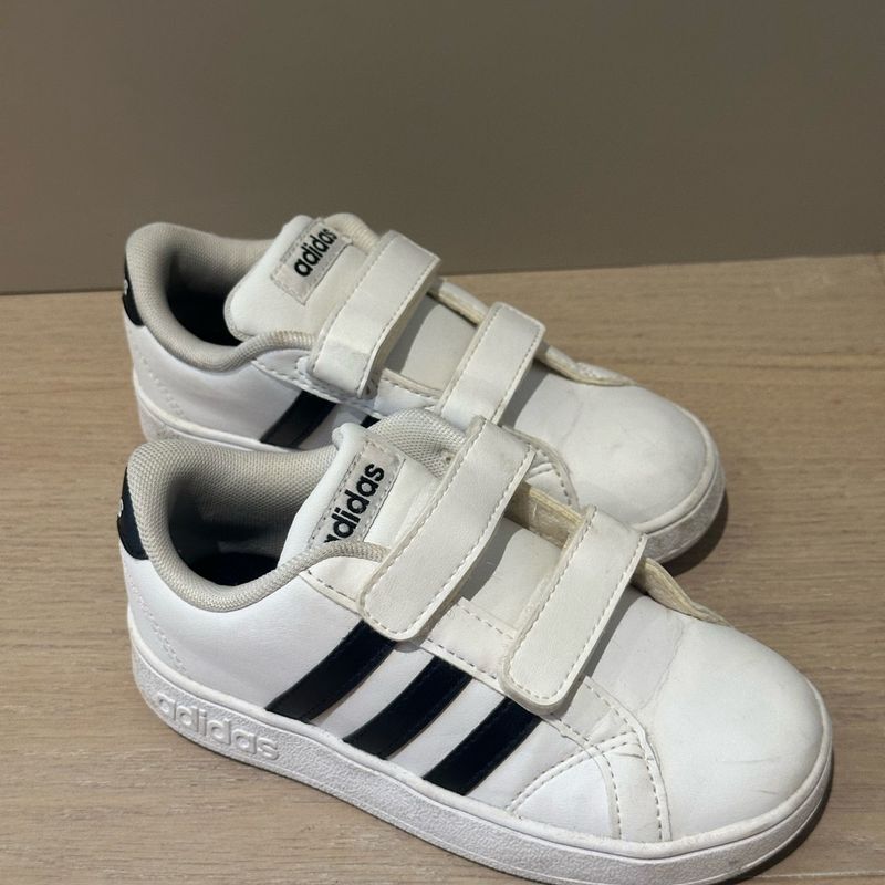 Adidas Superstar Branco TÃªnis Adidas Branco Com Listra Preta