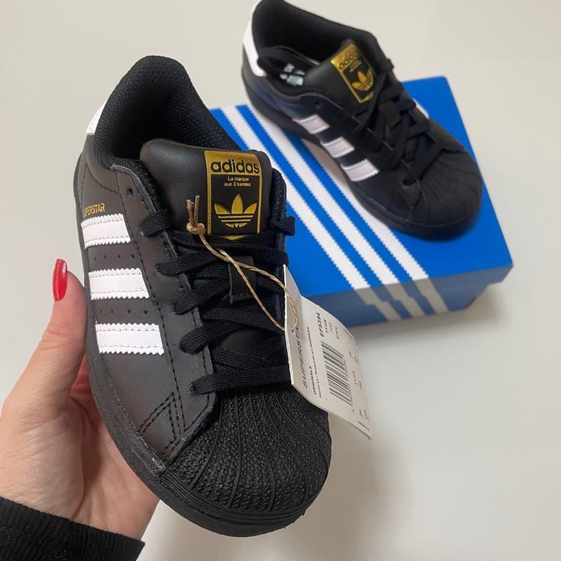 Tênis Adidas Superstar em Couro Tamanho 32 Calçado Infantil para Meninos  Adidas Nunca Usado 105281517 enjoei