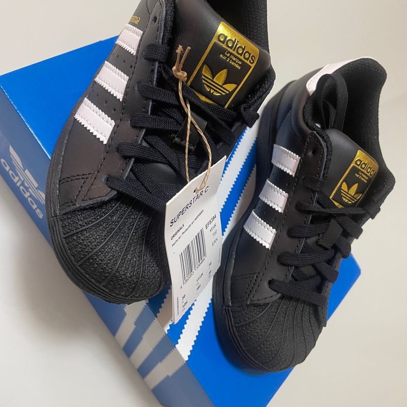 Tênis Adidas Superstar em Couro Tamanho 32 Adidas Nunca Usado