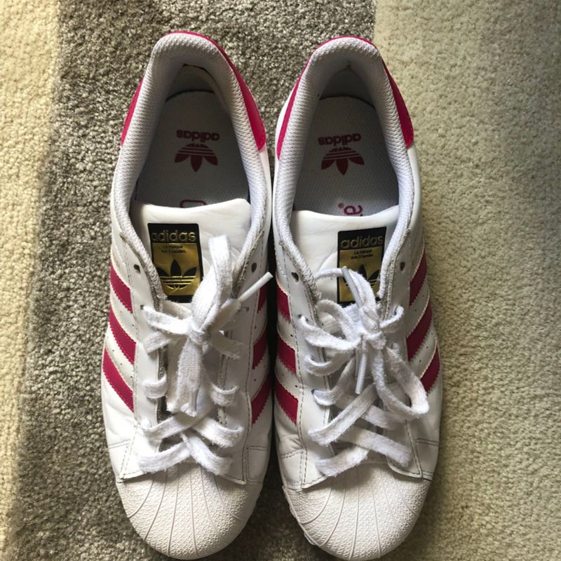 Tênis adidas Originals Superstar W Branco/Rosa - Compre Agora